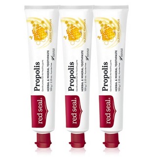 red seal 紅印 蜂膠牙膏, 100g, 3條
