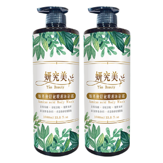 Yan Beauty 妍究美 胺基酸舒敏親膚沐浴露 1L 溫和舒緩敏感肌, 2瓶