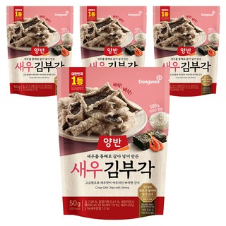 Dongwon 東遠 Yangban 兩班 鮮蝦風味海苔脆餅, 50g, 4包
