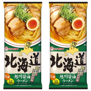MARUTAI 丸太 北海道旭川醬油拉麵 2人份 212g, 2個