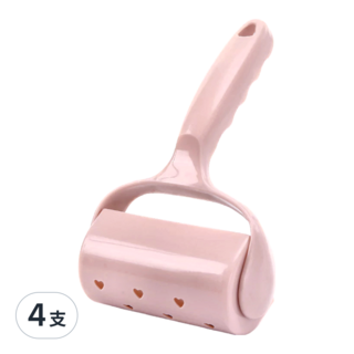 滾筒黏毛器 Set 4支，多色可選，升級黏性，配防塵蓋, 10cm