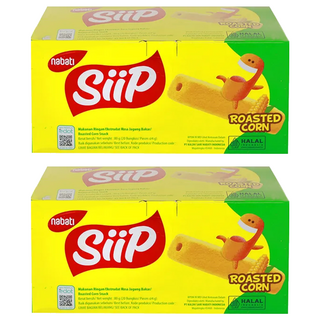 nabati SIIP 金磚玉米棒 碳烤玉米風味, 香酥鬆脆, 入口即化, 內盒獨立包裝, 濃郁起司搭配玉米香, 80g, 2盒