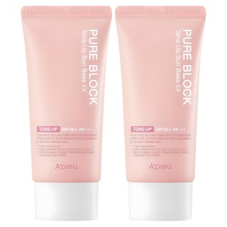 어퓨 퓨어 블록 톤업 선베이스 이엑스 SPF50+ PA+++, 50ml, 2개