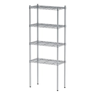 dayneeds 日需百備 輕型電鍍 鎖管 四層架 鐵力士架/收納層架/鞋架/展示架/層架/鐵架, 電鍍, 4層