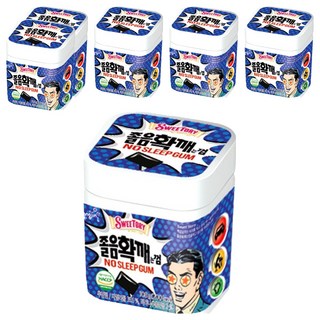 sweetory 瓜拿納提神口香糖, 108g, 6罐