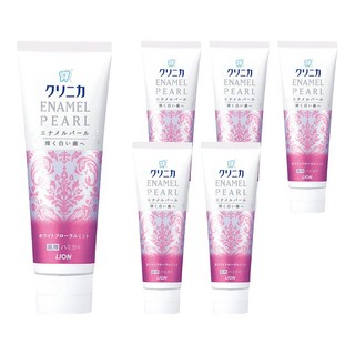 LION 獅王 固齒佳 台灣公司貨 酵素亮白牙膏 百花薄荷, 130g, 6條