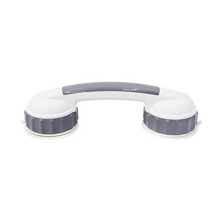 ROYALLIN 蘿林嚴選 免打孔安全扶手第二代，旋轉真空，多牆面可吸附, 26.5 x 5 x 8cm, 灰色, 1個