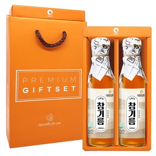 대현상회 저온압착 참기름 180ml 2p 선물세트, 1세트