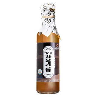 低溫壓榨黑芝麻香油, 1個, 180ml