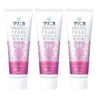 LION 獅王 固齒佳 酵素亮白牙膏 百花薄荷, 130g, 3條