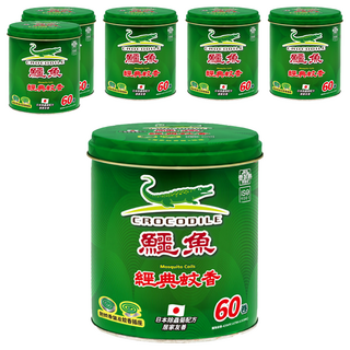 鱷魚 蚊香-A 附蚊香盤 + 插座, 750g, 6罐