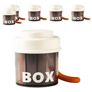 小麥購物 便攜式藥盒 G787, 6個