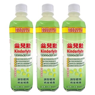 惠幼 益兒壯 電解水飲品 蘋果口味, 500ml, 3瓶