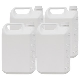 百貨King 方形分裝桶 4L HDPE環保2號瓶, 4個