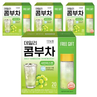 Danongwon 每日康普茶 麝香葡萄風味, 20入, 4個