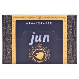 JUN 郡昱 3D成人立體醫療口罩 未滅菌, 20片, 1盒, 風鈴藍