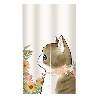 BonBon naturel 日式長門簾, 花卉貓咪