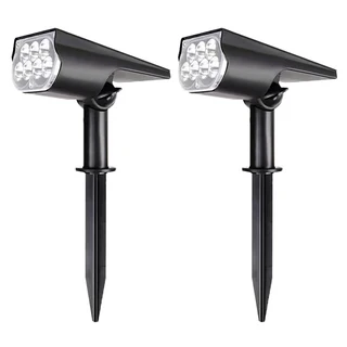 小麥購物 花園草坪免耗電太陽能打光園藝燈 7燈 L994 白光, 2個