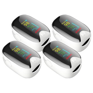 液晶指尖脈搏血氧機(家用型), 白色, 尺寸3.7cmX5.9cmX3.5cm (±5%), AD901, 4台