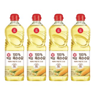CJ BEKSUL 白雪 玉米油, 900ml, 4個