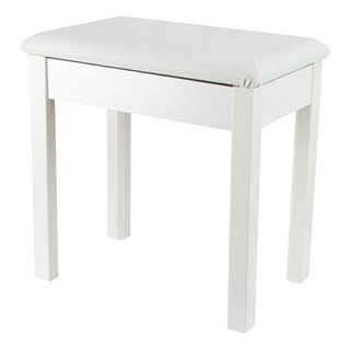 韓國 DURO 杜羅 DPC10S 收納式原木鋼琴椅, 白色, 1個