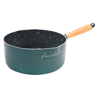 日式麥飯石不沾雪平鍋, 16cm, 顏色隨機, 1個