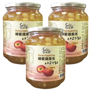 SaVia 世比芽 蜂蜜蘋果茶 950g/罐 韓國產, 3罐