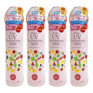 LISHAN UV 亮白防曬噴霧 SPF50+ PA++++ 水果花香, 250g, 4瓶
