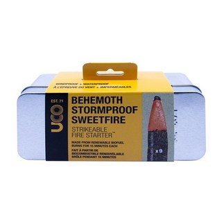 UCO Stormproof Sweetfire Behemoth 錐形火種 MT-BEHEMOTH 大14 x 2 x 1cm 9個, 23g, 1盒