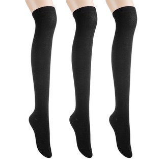 BASE ALPHA ESSENTIALS 女款素色膝上襪