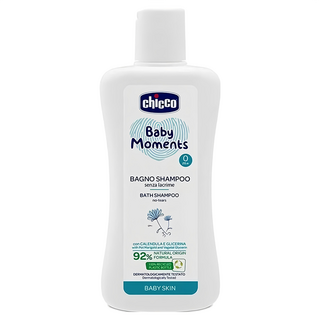 Chicco 寶貝植萃洗髮沐浴露 92%天然成分 溫和不流淚配方 洗沐雙效合一, 200ml, 1瓶