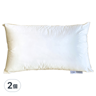 JOY喬伊寢飾 物理性防蹣釋壓枕 台灣製造, 75 x 45cm, 2個, 白色