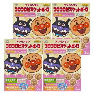 FUJIYA 不二家 麵包超人蛋酥餅 12個月以上寶寶適用, 奶酥, 50g, 4盒