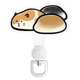 OVERDIGI 360旋轉掛繩墊片-TF 手機殼搭配掛繩使用 420D尼龍布複合材質 穩固抗撕裂, 麻鼠, 1個