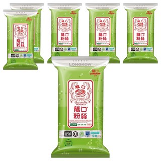 龍口 純翠粉絲 復刻版 五把裝 純綠豆澱粉 耐煮吸湯 台灣製造, 175g, 6包