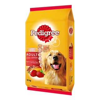 Pedigree 寶路 成犬專用 狗乾糧, 牛肉 + 蔬菜口味, 10kg, 1袋