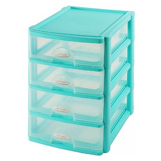 KEYWAY 聯府 彩集文書櫃 AR004-1 396 x 355 x 275mm 20L, 藍色, 4層