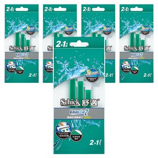 Schick 舒適牌 高級防滑輕便刀 滋潤型 18.8g, 3支, 5包, 2