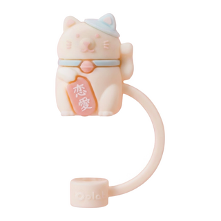 Oolab 良杯製所 防塵細吸管蓋 開運貓戀愛款, 1個