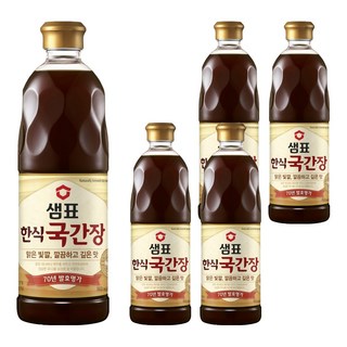 샘표 한식국간장, 860ml, 5개