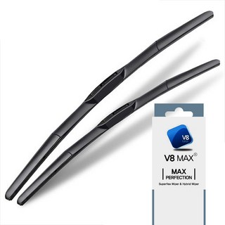 V8 MAX 混合式前雨刷 駕駛座 + 副駕駛座 套組, 起亞 K8 2021年式