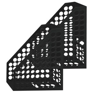 JUSKU 佳斯捷 歌德雜誌架 公文架 文件架, 黑色, 2個