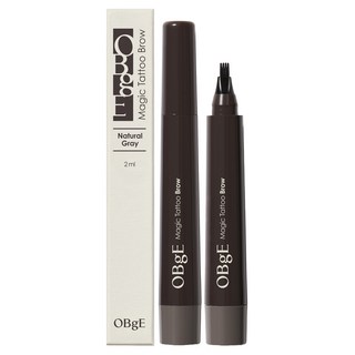 OBgE 台灣公司貨 魔法紋身眉筆 2ml, 自然灰, 1支