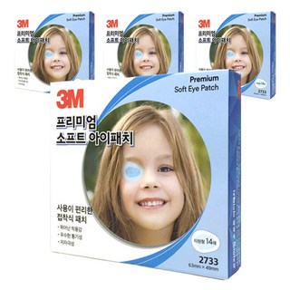 쓰리엠 헬스케어 프리미엄 소프트 아이패치, 4개, 14매입