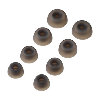 audio-technica 鐵三角 交換用耳塞 原廠保固 XS, ER-TW1, 透明黑, 1個