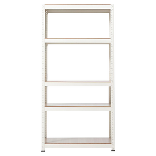 comet 免螺絲角鋼置物收納架, 白色, 5層