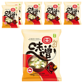十全 味噌 (原味) 100%使用台灣米釀製, 140g, 6包