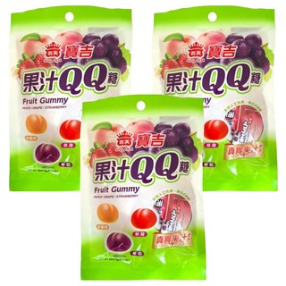 義美 寶吉果汁QQ糖 綜合, 88g, 3袋