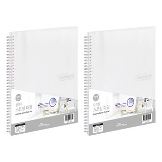 ECO Chungwoon 線圈資料夾 A4 50頁 透明, 2本