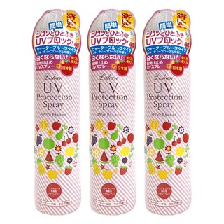 LISHAN UV 亮白防曬噴霧 SPF50+ PA++++ 水果花香, 250g, 3瓶